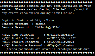 การติดตั้ง Sentora บน CentOS 7 | HostPacific.com